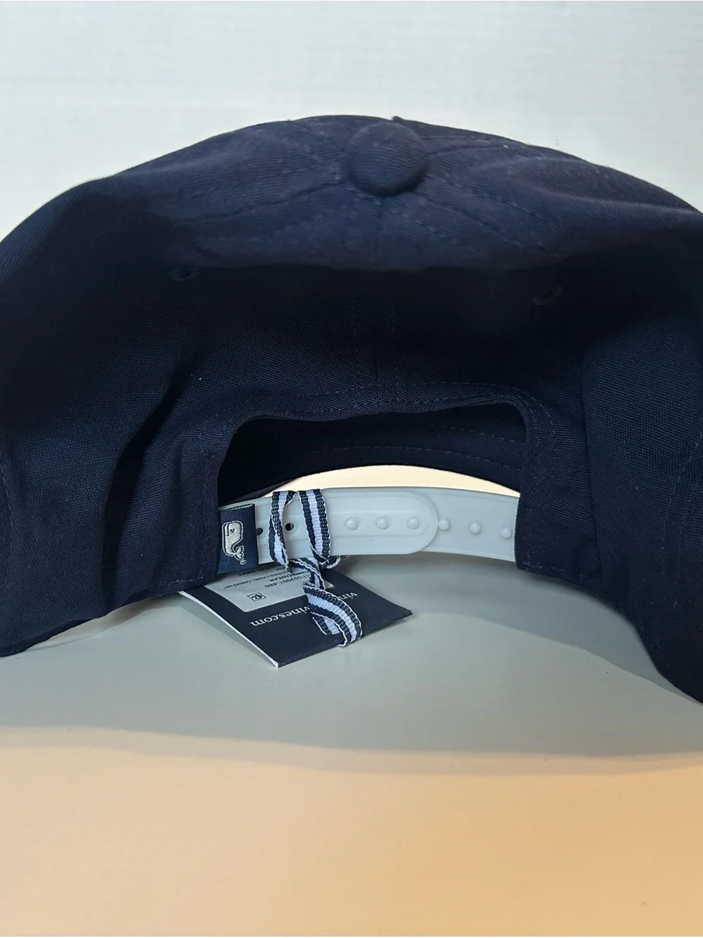 Vineyard Vines Offshore Panel Canvas Snapback Hat NWT Navy Rope Cap
